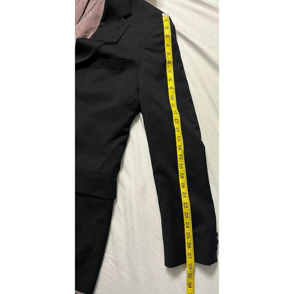 Hugo Boss Black Blazer Men's Sz 44L Virgin Wool Sport Coat Formal suit Jacket - Picture 10 of 11